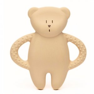 Anneau de dentition ourson en caoutchouc naturel sable Moonie