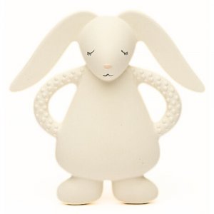 Anneau de dentition lapin en caoutchouc naturel crème Moonie