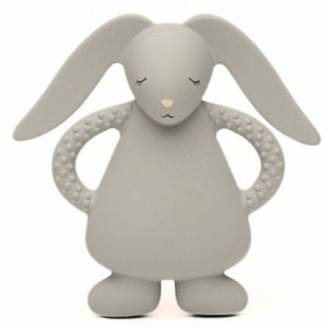 Anneau de dentition lapin en caoutchouc naturel gris Moonie