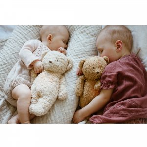 Peluche veilleuse ourson nature bio cappuccino Moonie