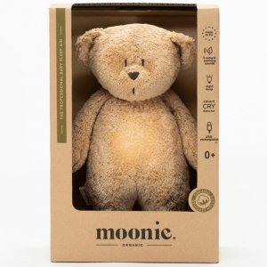 Peluche veilleuse ourson nature bio cappuccino Moonie