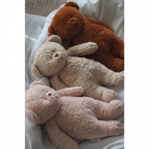 Peluche veilleuse ours nature bio caramel Moonie
