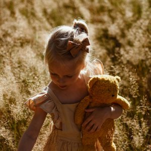 Peluche veilleuse ours nature bio miel Moonie