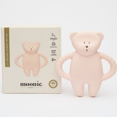 Anneau de dentition en caoutchouc naturel rose