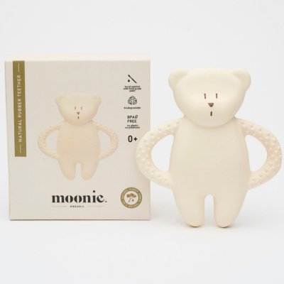 Anneau de dentition en caoutchouc naturel blanc polaire