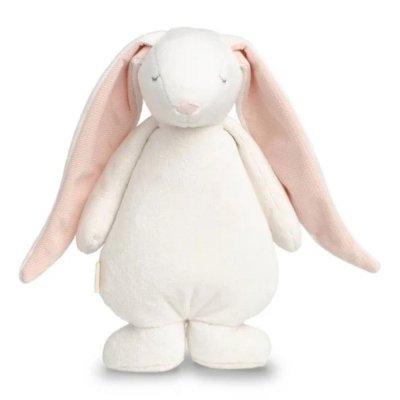 Peluche veilleuse lapin crème et rose