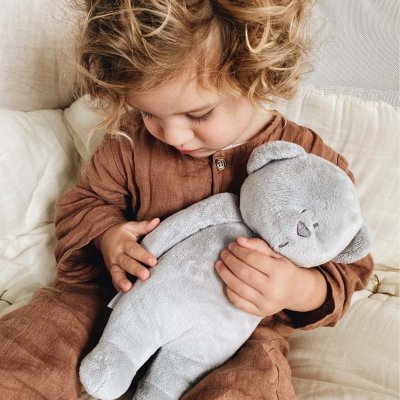 Peluche veilleuse ours gris
