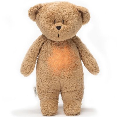 Peluche veilleuse ourson nature bio cappuccino
