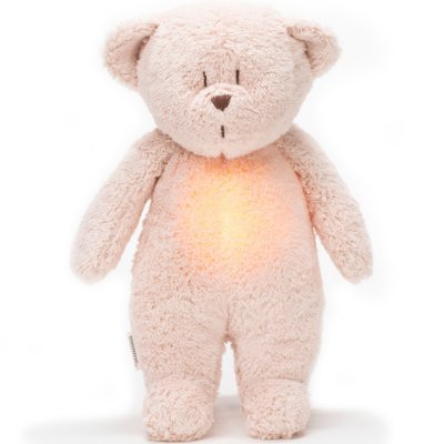 Peluche veilleuse ours nature bio rose blush