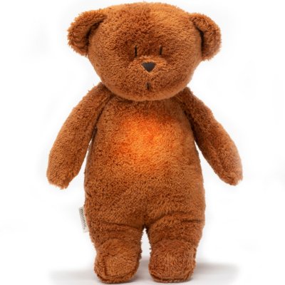 Peluche veilleuse ours nature bio caramel