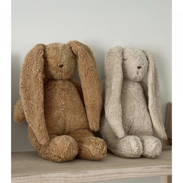 Anneau de dentition en caoutchouc naturel cappuccino Moonie