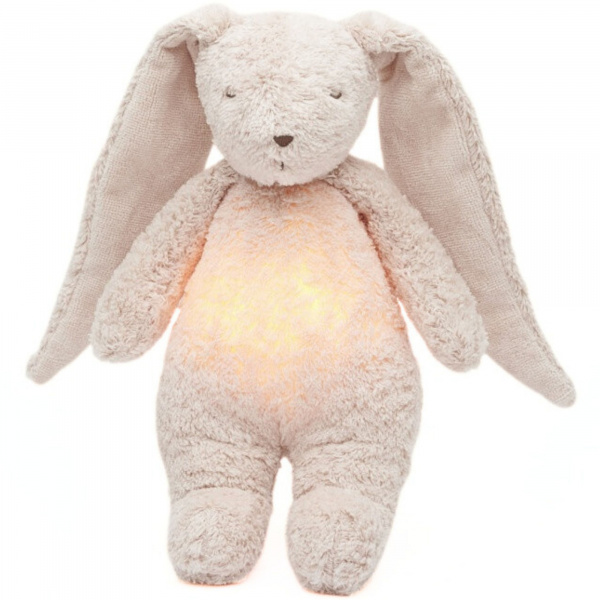 Veilleuse lapin nature bio avec sons &amp; lumières rose