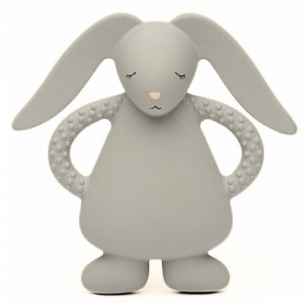 Anneau de dentition lapin en caoutchouc naturel gris Moonie