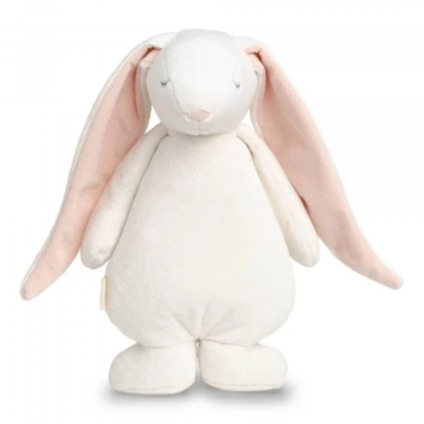 Peluche veilleuse lapin crème et rose Moonie