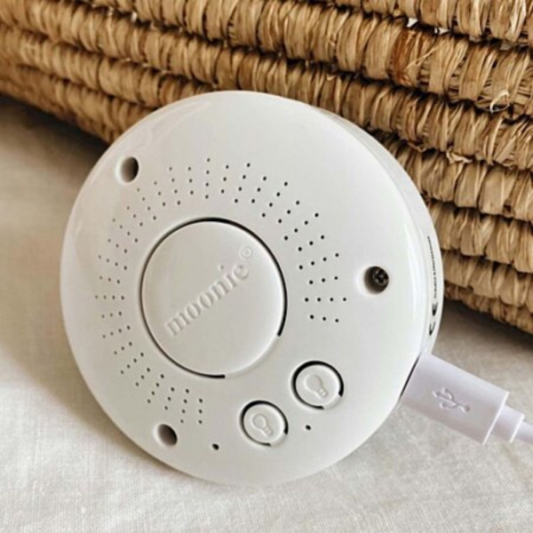 Peluche veilleuse lapin crème et rose Moonie