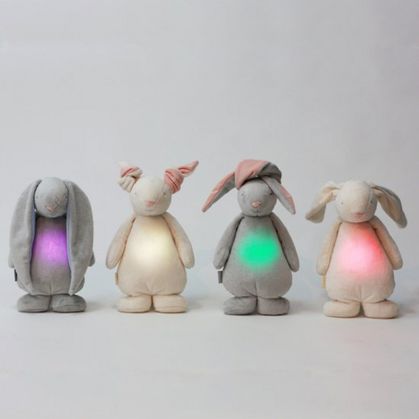 Anneau de dentition lapin en caoutchouc naturel gris Moonie