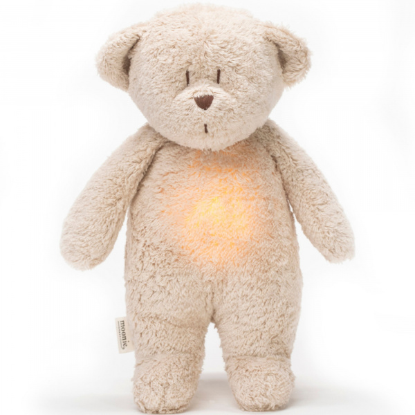 Peluche veilleuse ours nature bio sable Moonie