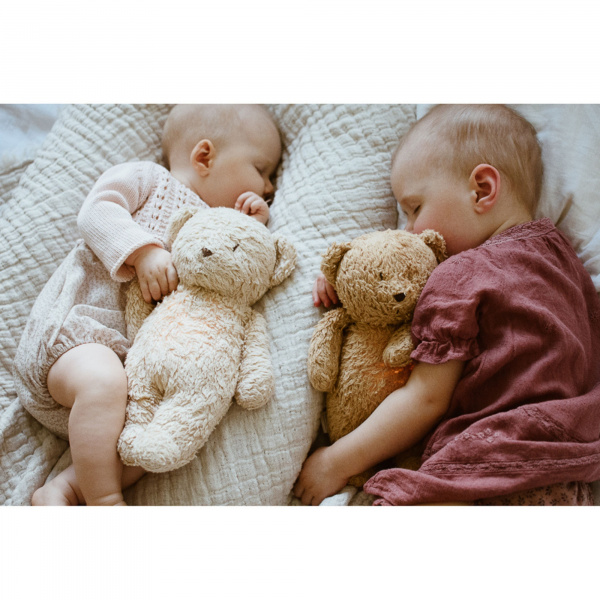 Peluche veilleuse ours nature bio sable Moonie