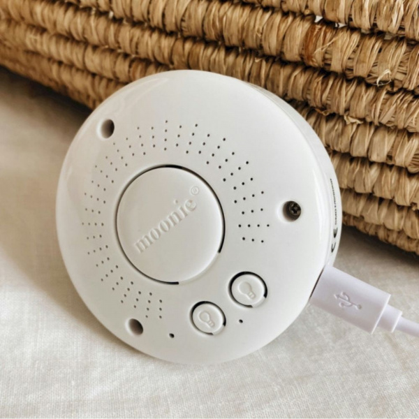 Peluche veilleuse ourson nature bio blanc polaire Moonie