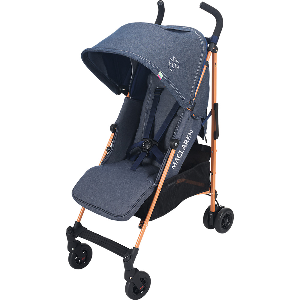 Poussette canne quest denim indigo de Maclaren sur allobébé