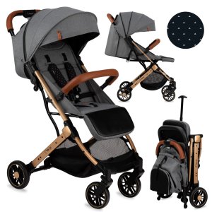 Poussette estelle gris et or Momi