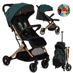 Poussette estelle vert et or Momi