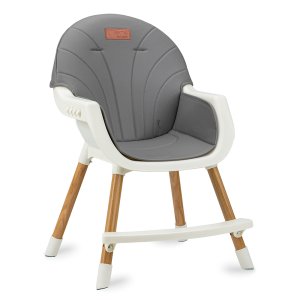 Chaise haute bébé évolutive reki gris Momi