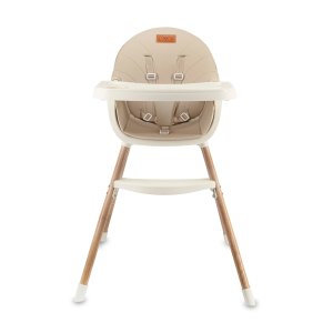 Chaise haute bébé évolutive beige Momi