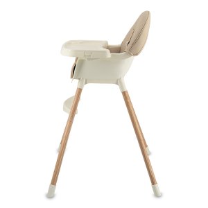 Chaise haute bébé évolutive beige Momi