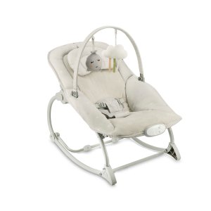 Transat balancelle 2-en-1 lapis gris clair Momi