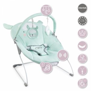 Transat bébé musical glossy lama vert Momi
