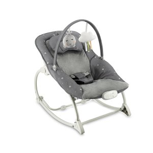 Transat balancelle 2-en-1 lapis gris foncé Momi