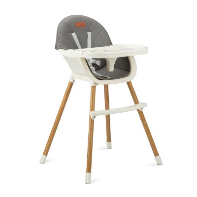 Chaise haute bébé évolutive reki gris