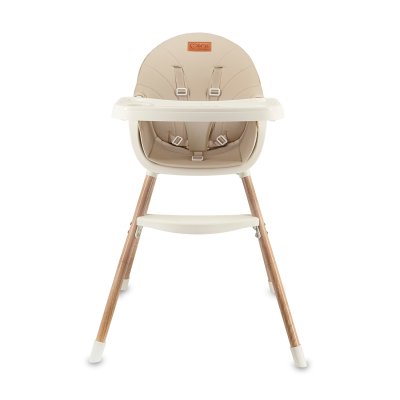 Chaise haute bébé évolutive beige