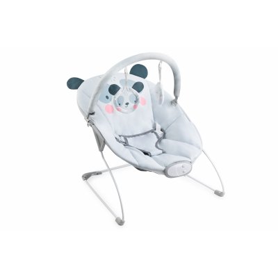 Transat bébé musical glossy panda bleu