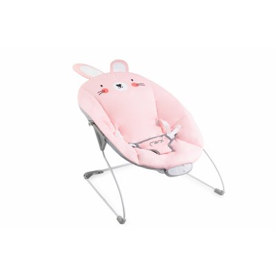 Transat bébé musical glossy lapin rose
