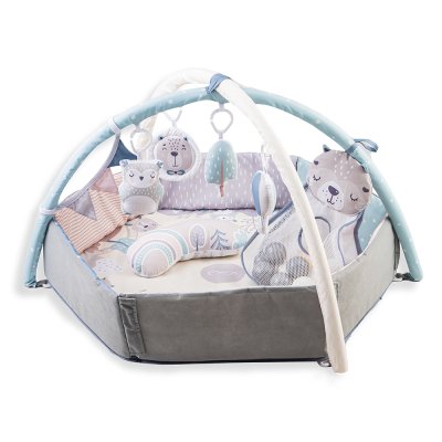 Arche de jeu bébé avec tapis 3 en 1