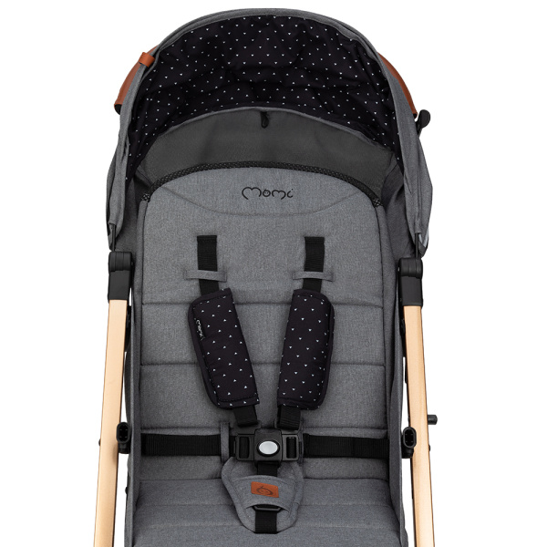 Poussette estelle gris et or Momi