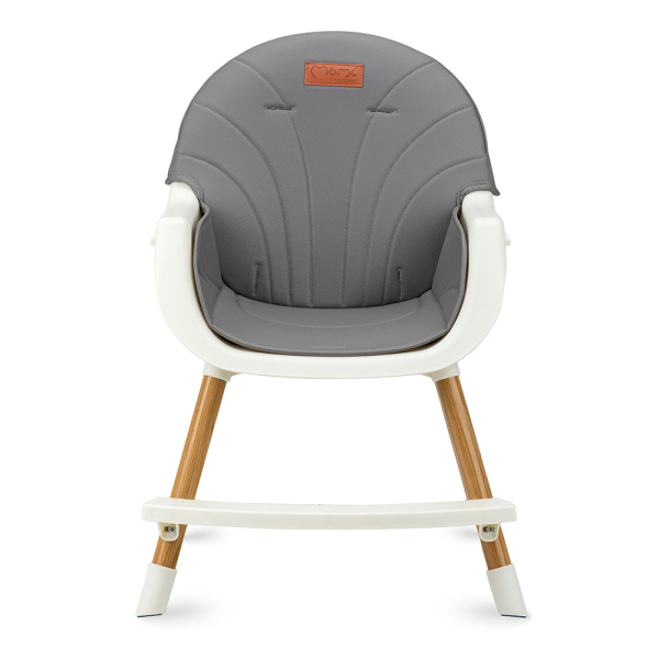 Chaise haute bébé évolutive reki gris Momi