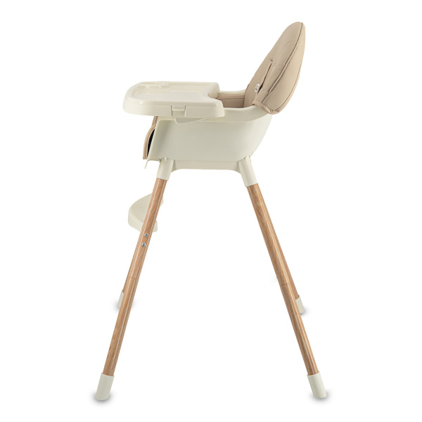 Chaise haute bébé évolutive beige Momi