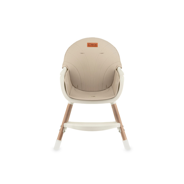 Chaise haute bébé évolutive beige Momi