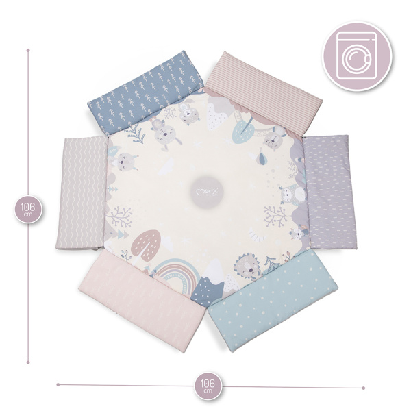 Arche de jeu bébé avec tapis 3 en 1 Momi