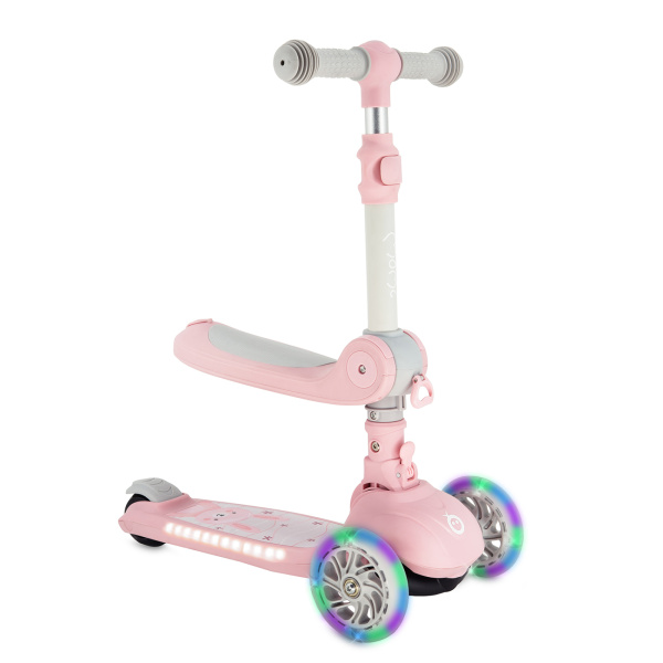 Trottinette évolutive débé rose Momi