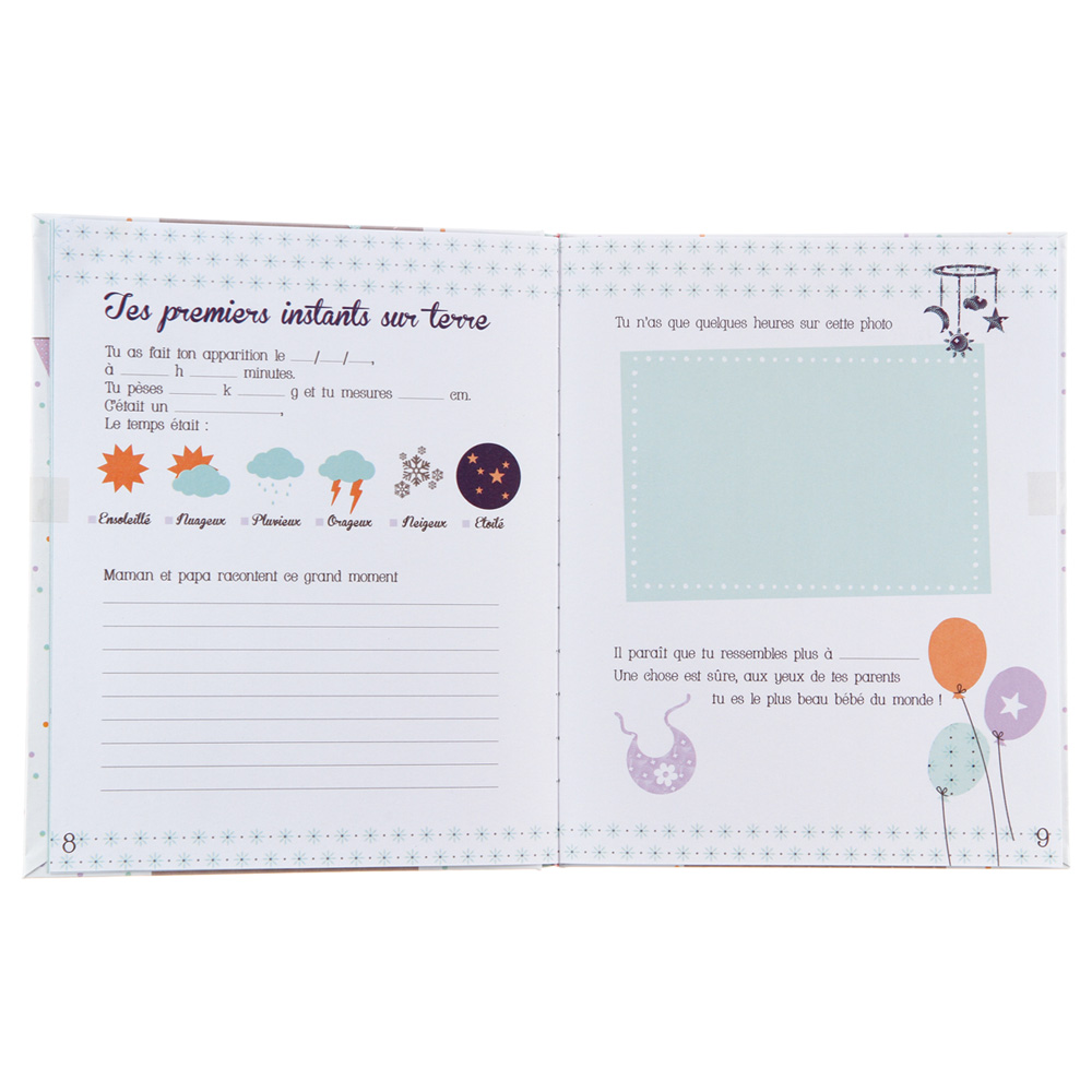 Livre De Naissance 56 Pages Garcon De Atmosphera For Kids Sur Allobebe
