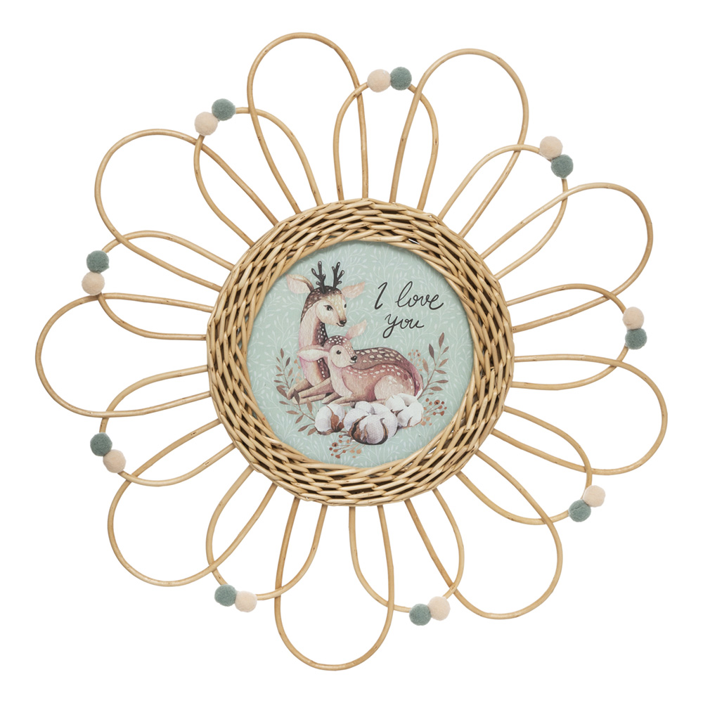 Cadre Rotin Et Pompons De Atmosphera For Kids Sur Allobebe