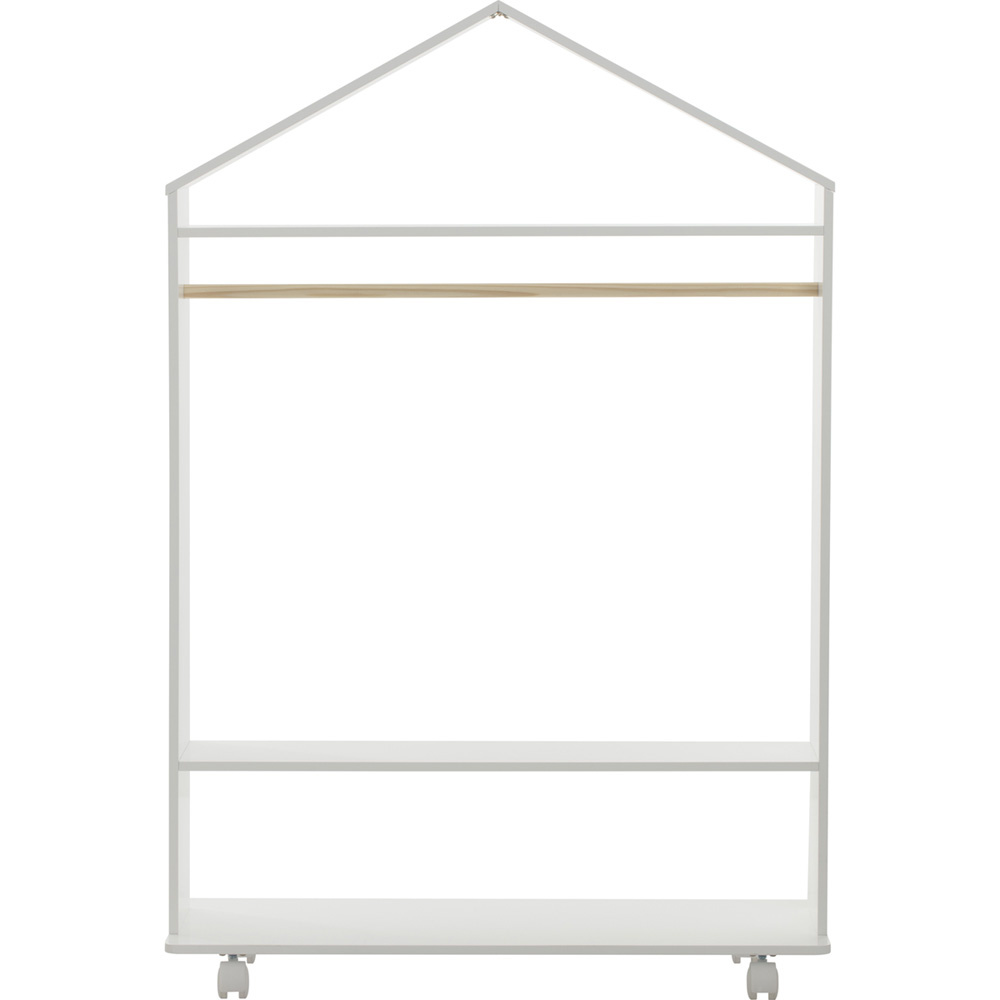 Penderie Enfant Atmosphera à Roulettes - Dimensions 78x39x126 Cm - MDF - Montage Facile - Collection Swaggy