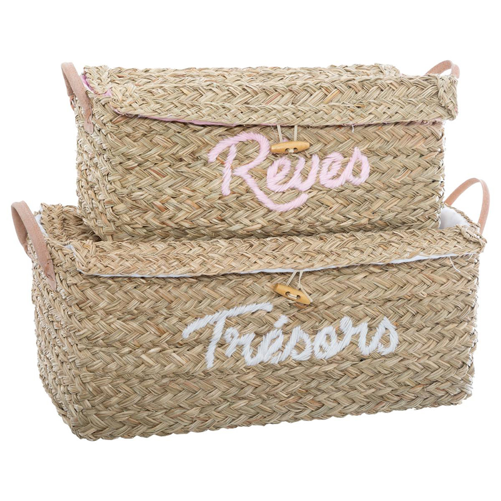 Lot De 2 Malles En Osier De Atmosphera For Kids Sur Allobebe