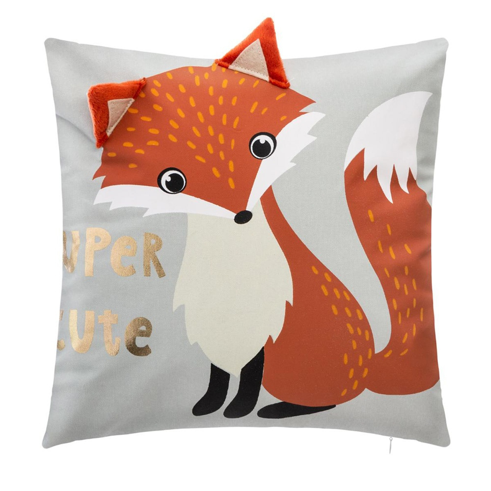 Coussin Deco 40x40cm Renard De Atmosphera For Kids Sur Allobebe
