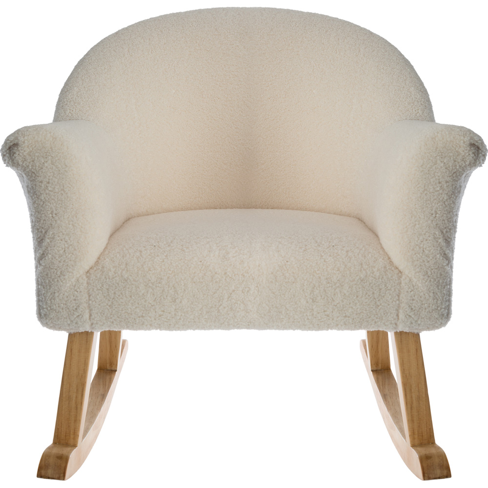 Fauteuil bébé à bascule moumoute beige de Atmosphera for kids sur allobébé