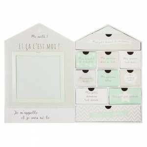 Coffret de naissance 10 tiroirs maison - modèle aléatoire Atmosphera for kids